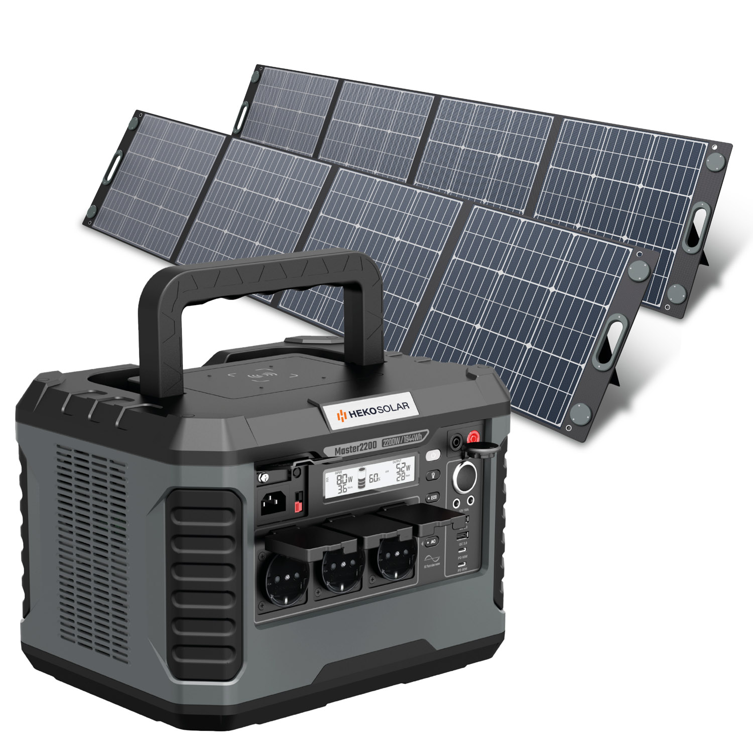powerstation en portable solar panel master 2200 en unfold 400